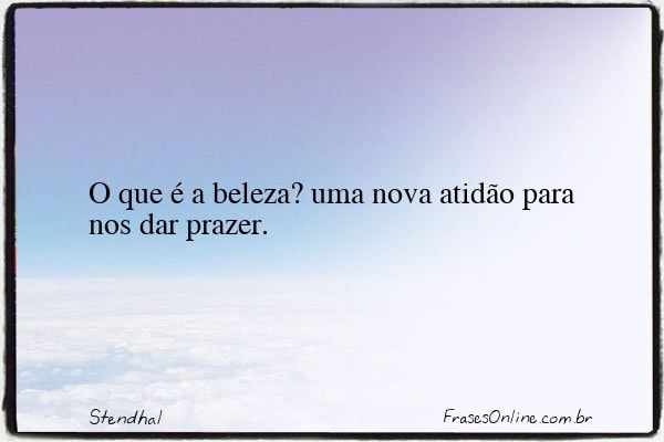 Frase de Stendhal