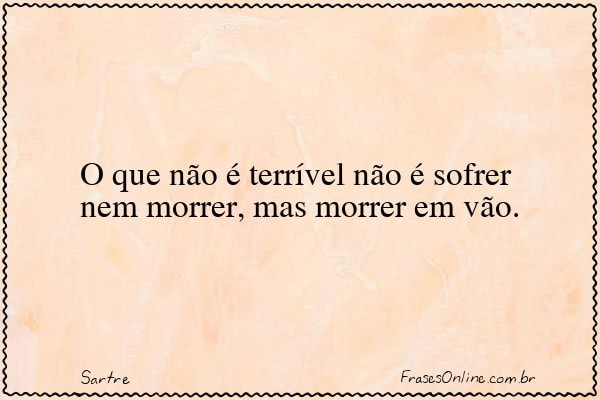 Frase de Sartre