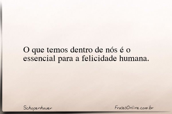 Frase de Schopenhauer