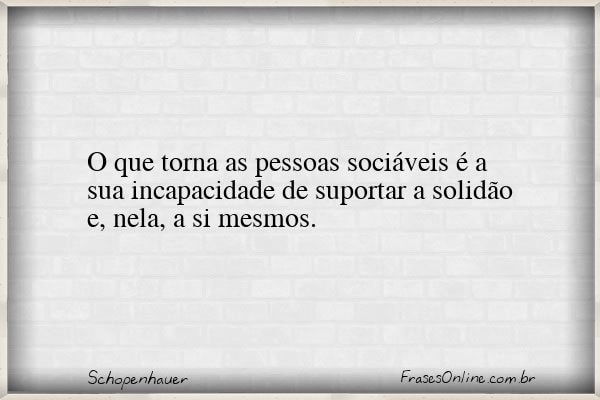 Frase de Schopenhauer