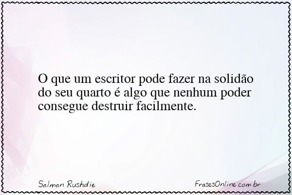 Frase de Salman Rushdie
