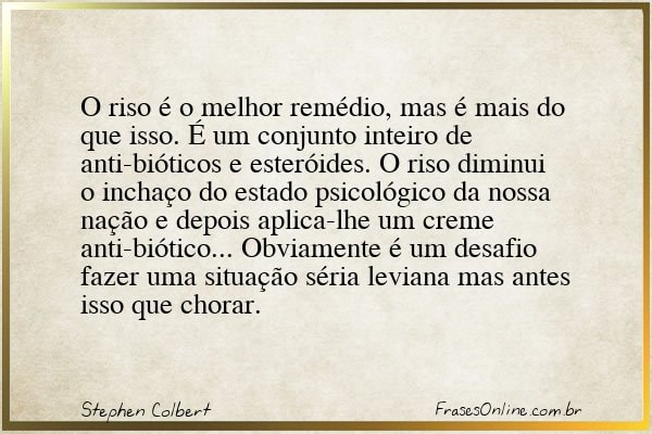 Frase de Stephen Colbert