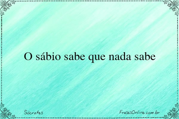 Frase de Sócrates