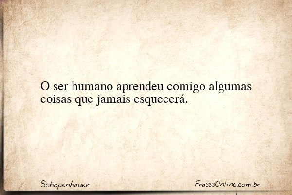 Frase de Schopenhauer