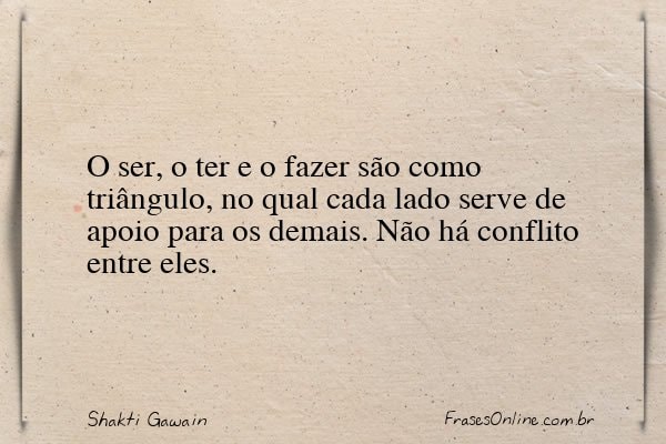 Frase de Shakti Gawain