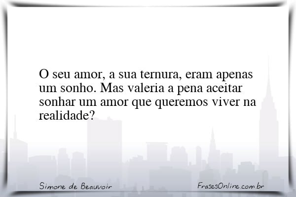 Frase de Simone de Beauvoir