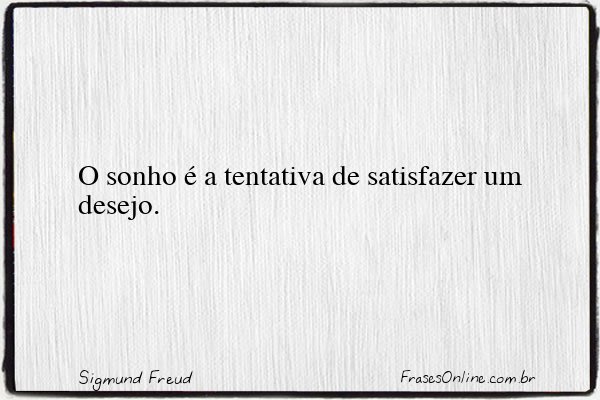 Frase de Sigmund Freud