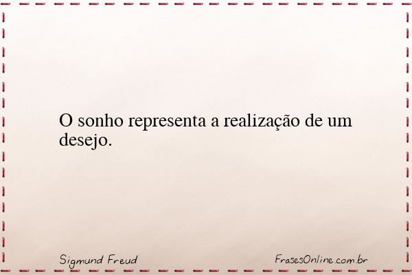 Frase de Sigmund Freud