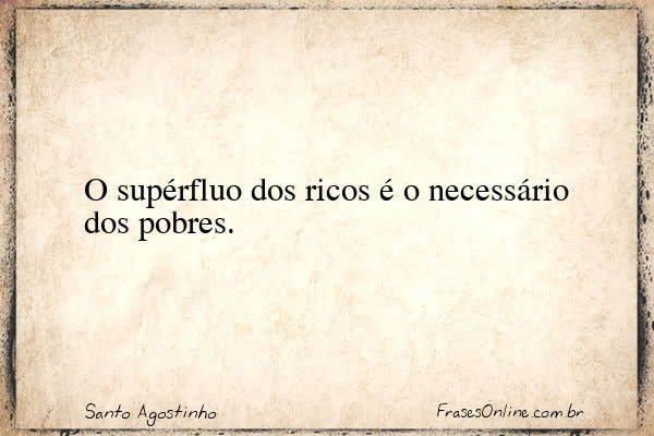 Frase de Santo Agostinho