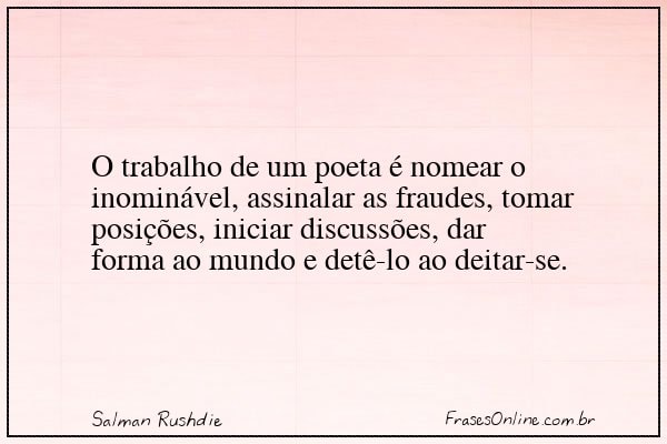 Frase de Salman Rushdie