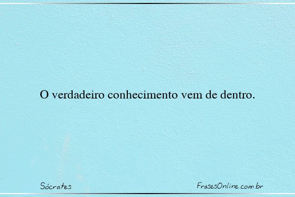 Frase de Sócrates