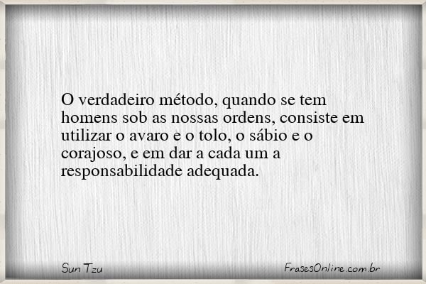 Frase de Sun Tzu
