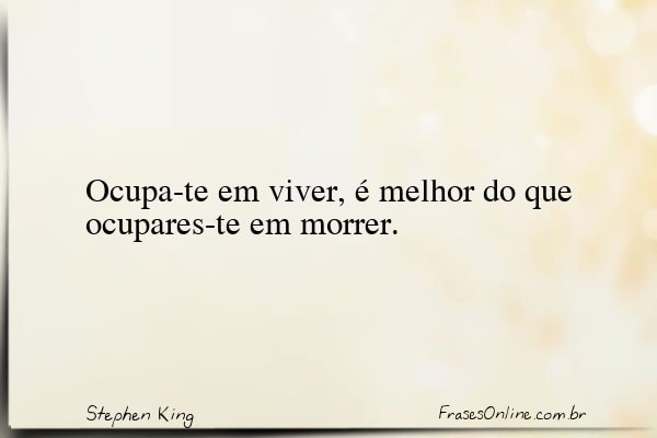 Frase de Stephen King