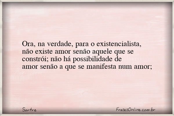 Frase de Sartre