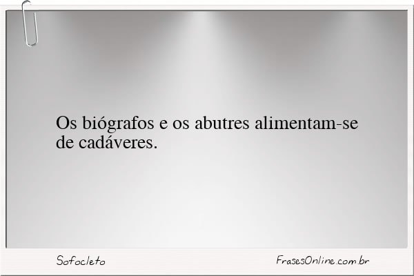 Frase de Sofocleto