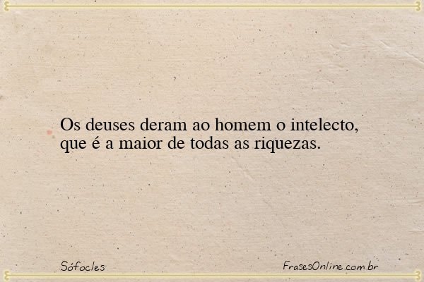 Frase de Sófocles
