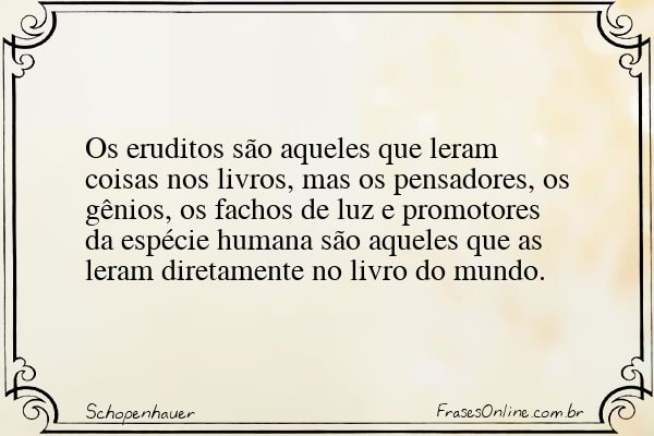 Frase de Schopenhauer