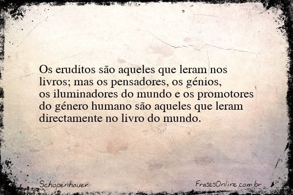 Frase de Schopenhauer