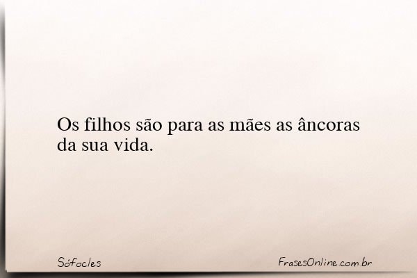 Frase de Sófocles