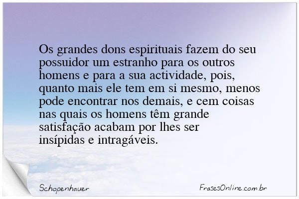 Frase de Schopenhauer
