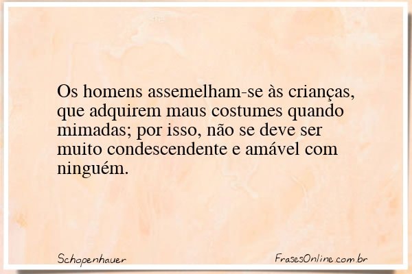 Frase de Schopenhauer