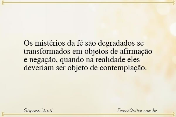 Frase de Simone Weil