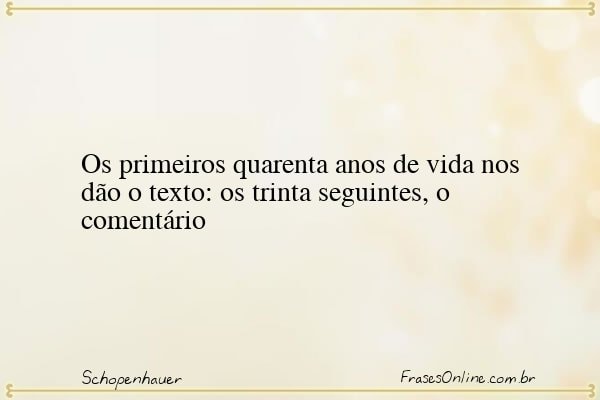 Frase de Schopenhauer