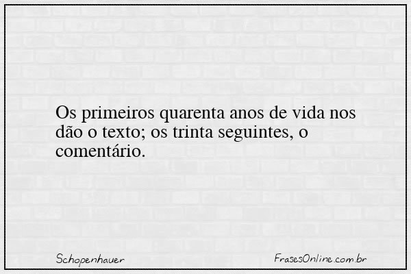 Frase de Schopenhauer