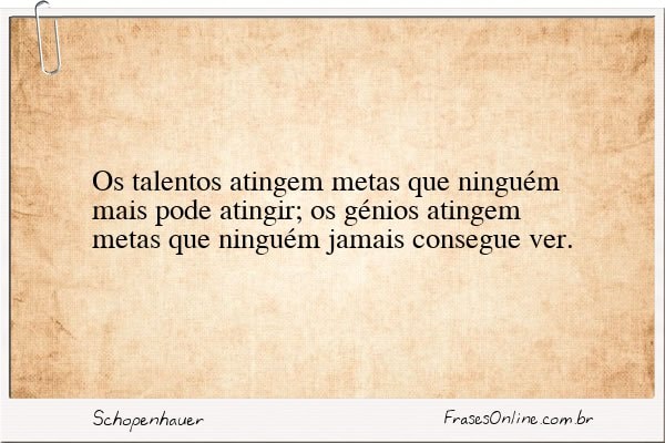 Frase de Schopenhauer