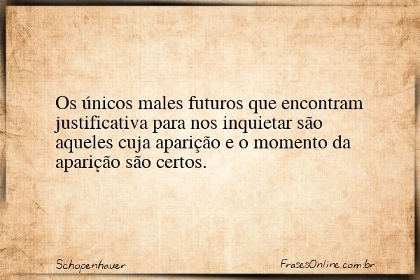 Frase de Schopenhauer