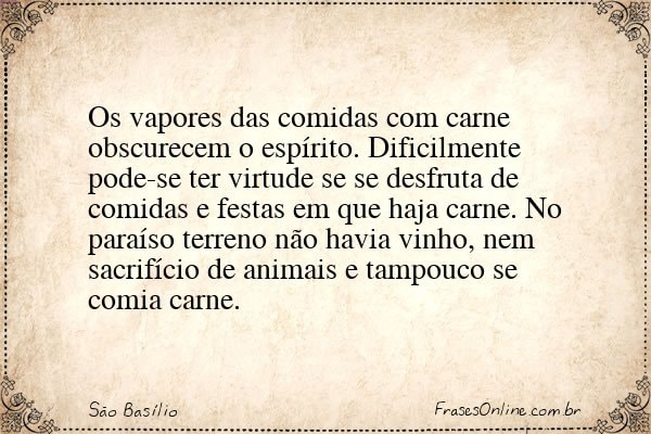 Frase de São Basílio