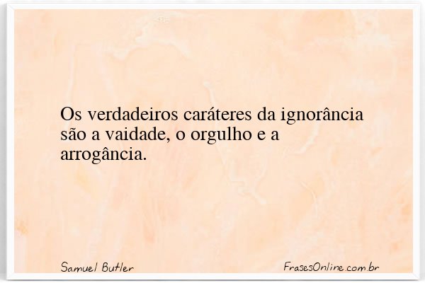 Frase de Samuel Butler