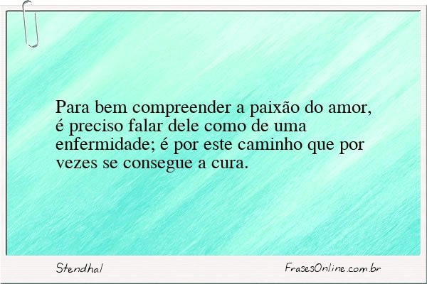 Frase de Stendhal