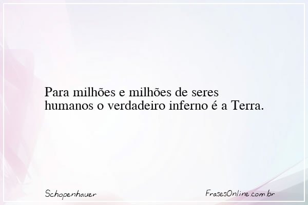 Frase de Schopenhauer