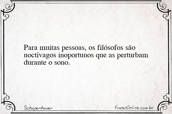Frase de Schopenhauer