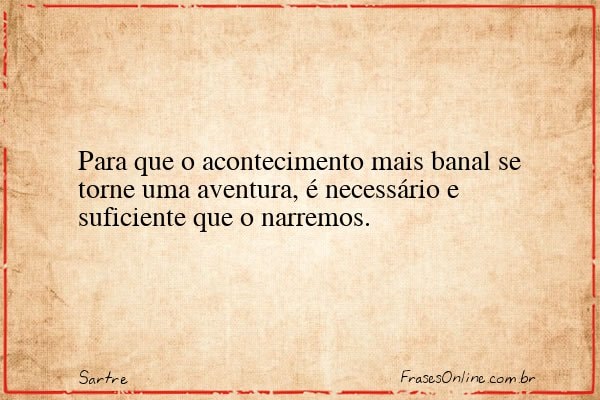 Frase de Sartre