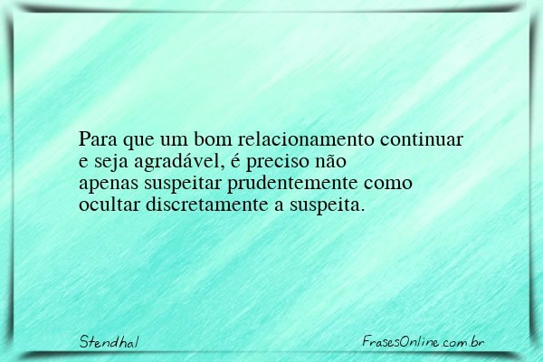 Frase de Stendhal