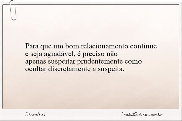 Frase de Stendhal