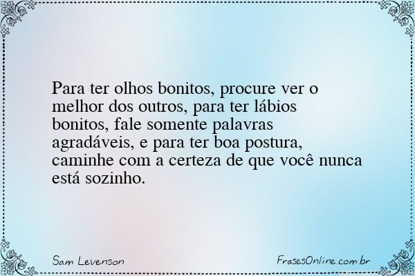 Frase de Sam Levenson