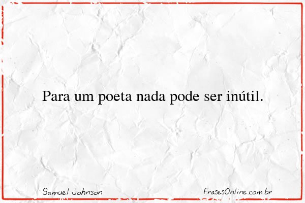Frase de Samuel Johnson