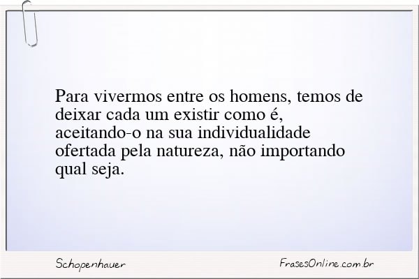 Frase de Schopenhauer