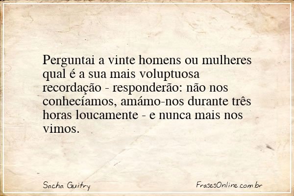 Frase de Sacha Guitry