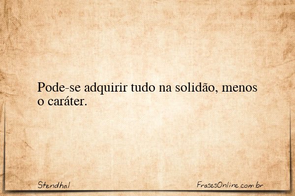 Frase de Stendhal