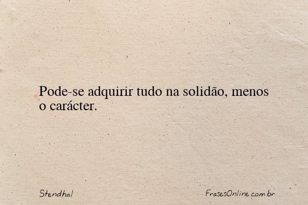 Frase de Stendhal