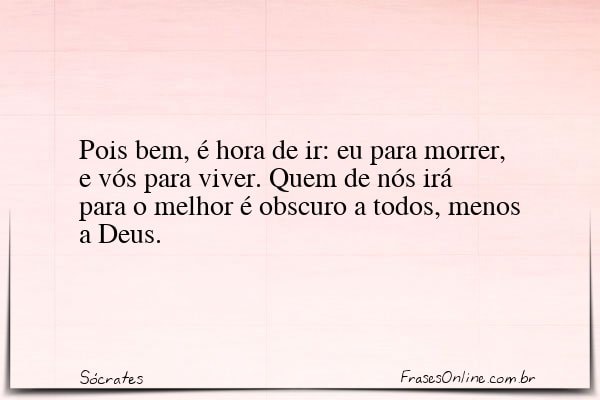 Frase de Sócrates