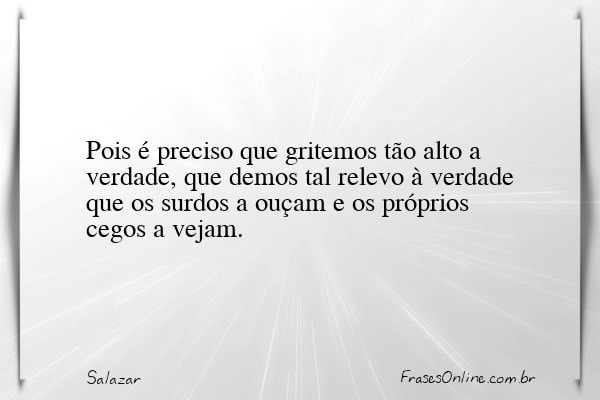 Frase de Salazar