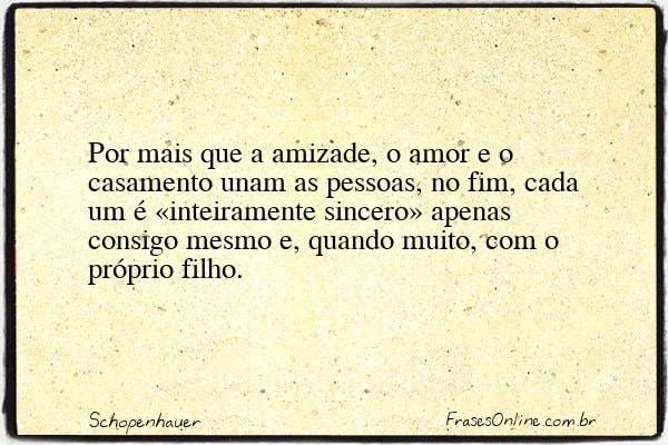 Frase de Schopenhauer
