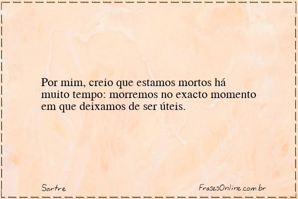 Frase de Sartre
