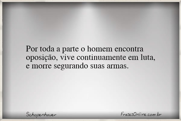 Frase de Schopenhauer