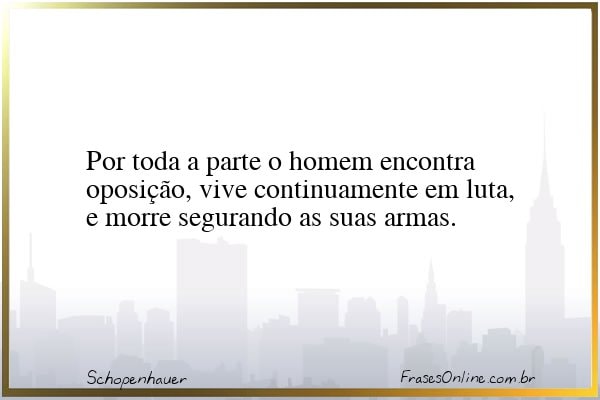 Frase de Schopenhauer